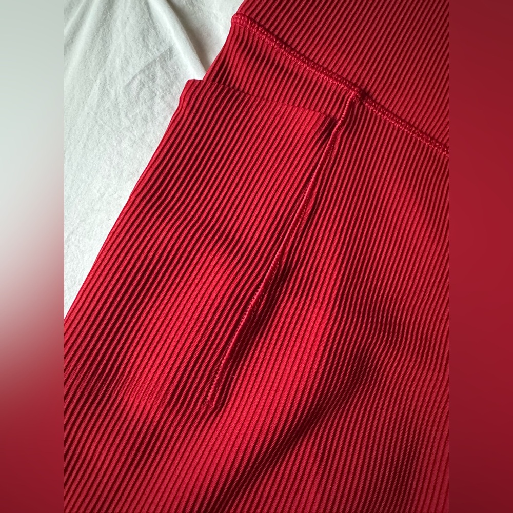 Athleta Red Flared Pants - Picture 4 of 5